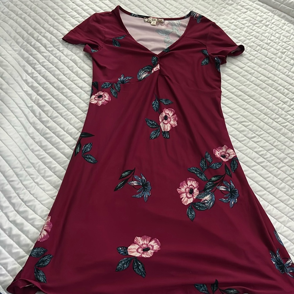 PINK ROSE DRESS SZ S
